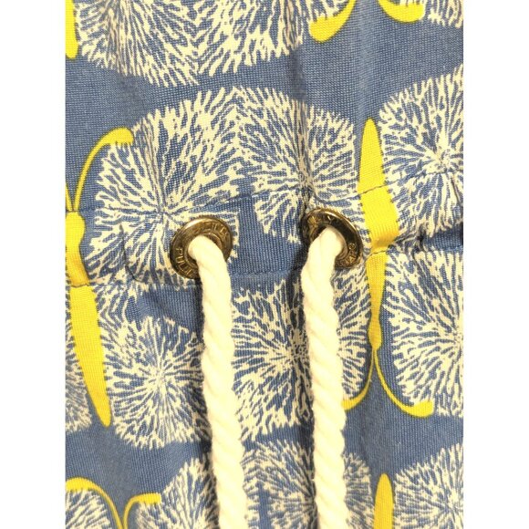 Lilly Pulitzer Raquel Light Blue Butterfly Print Dress Drawstring Waist XS - Picture 3 of 8